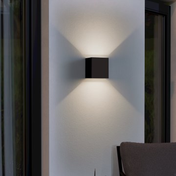 Eglo - Applique a LED da esterno 2xLED/2,8W/230V IP54 nero