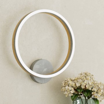 Eglo - Applique a LED LED/12W/230V 3000K grigio/quercia