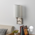 Eglo - Applique a LED TUNJA 1xE27/60W/230V cromo opaco/bianco