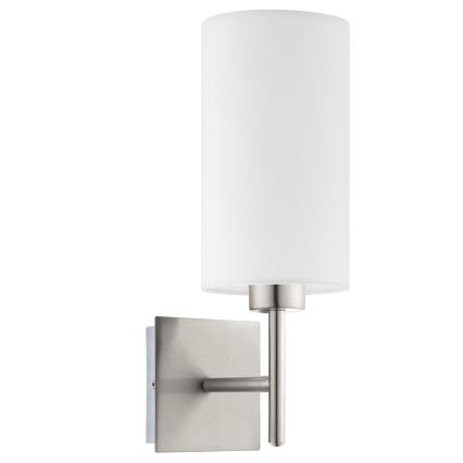 Eglo - Applique a LED TUNJA 1xE27/60W/230V cromo opaco/bianco