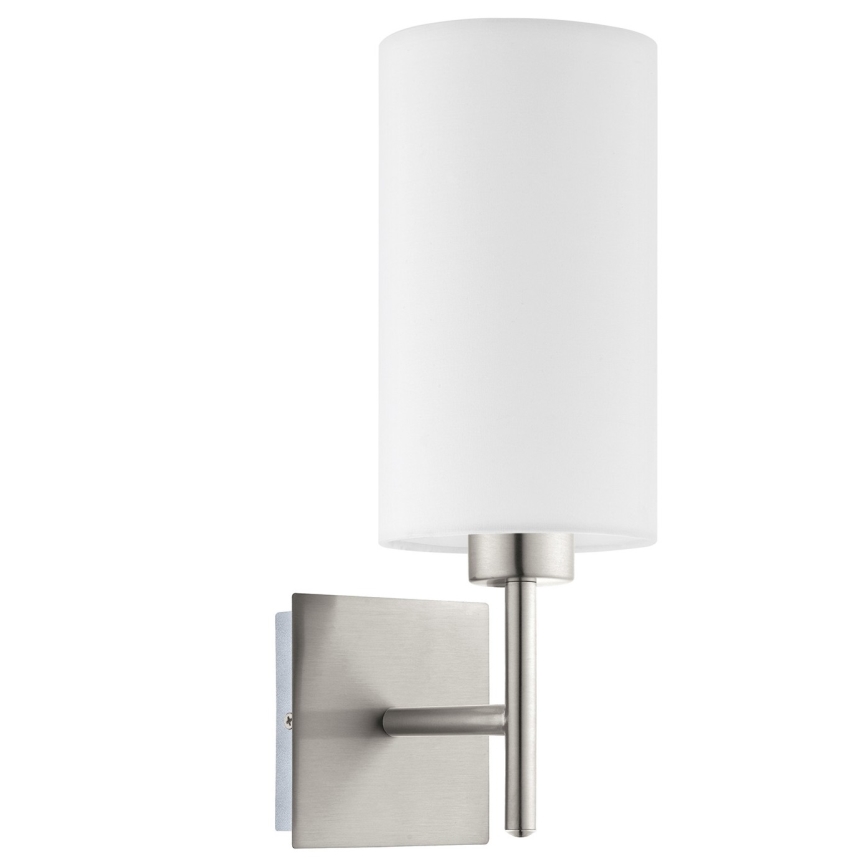 Eglo - Applique a LED TUNJA 1xE27/60W/230V cromo opaco/bianco