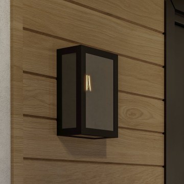 Eglo - Applique da esterno 1xE27/60W/230V IP44 nero/fumé