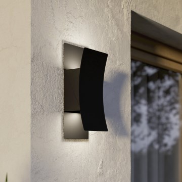 Eglo - Applique da esterno LED 2xLED/4W/230V 2700/4000/6500K IP44 nero