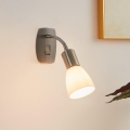 Eglo - Applique da parete con spina 1xE14/5W/230V cromo opaco