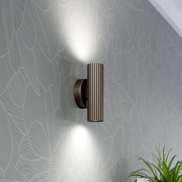 Eglo - Applique murale 2xGU10/5W/230V marron