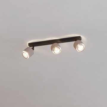 Eglo - Applique murale 3xE14/40W/230V noir/beige