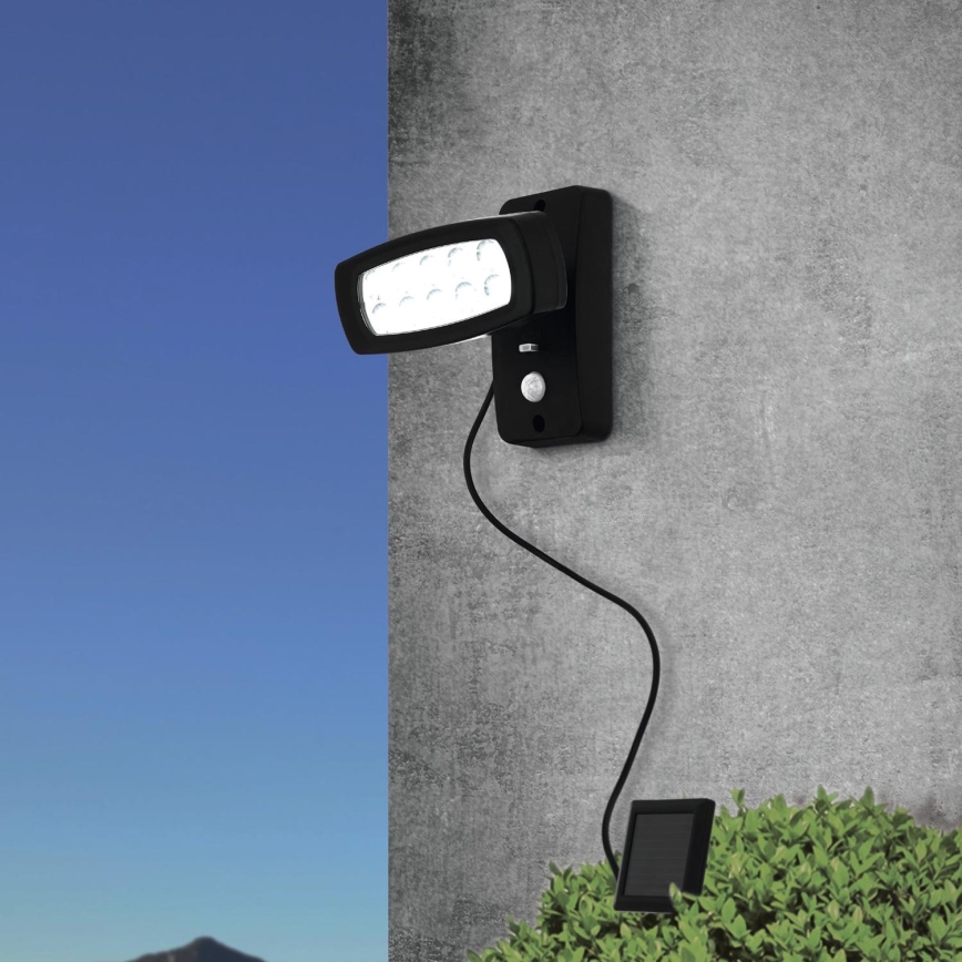 Eglo - Applique murale solaire avec détecteur LED/1,2V 600 mAh IP44