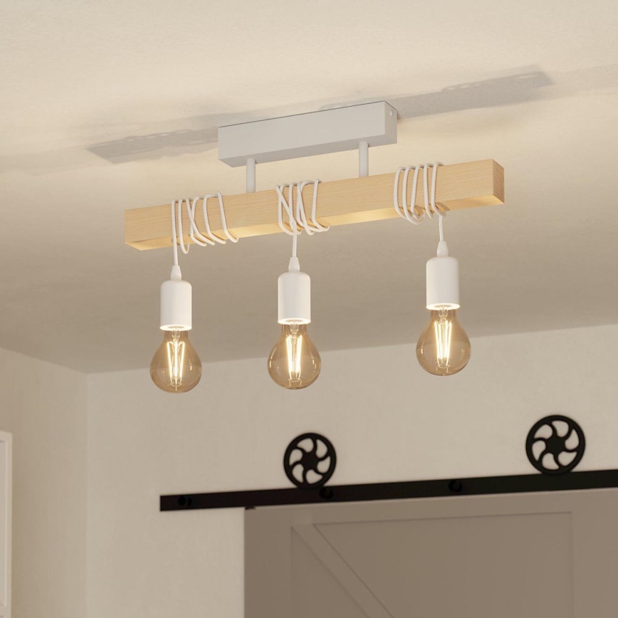 Eglo - Aufbauleuchte TOWNSHEND 3xE27/60W/230V - FSC-zertifiziert