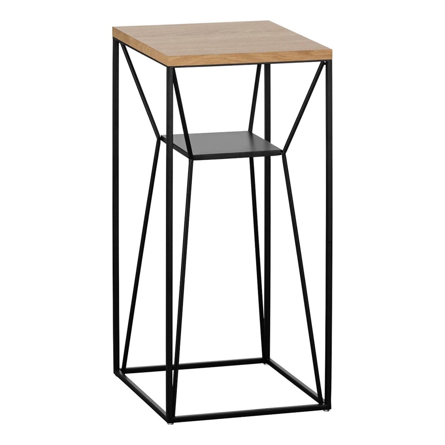 Eglo - Beistelltisch 65,5x30,5 cm schwarz/braun