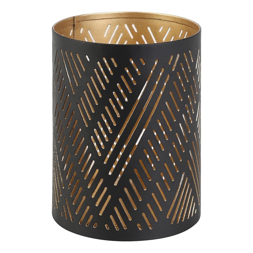 Eglo - Candeliere 10x7,5 cm nero/oro