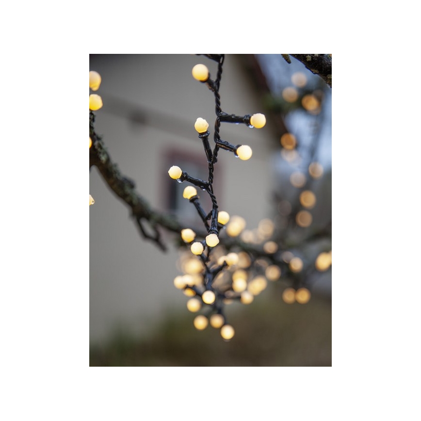 Eglo - Catena di Natale LED da esterno 300xLED/8 funzioni 11m IP44 bianco caldo