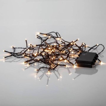 Eglo - Catena LED natalizia da esterno 80xLED/3xAA 6,1m IP44