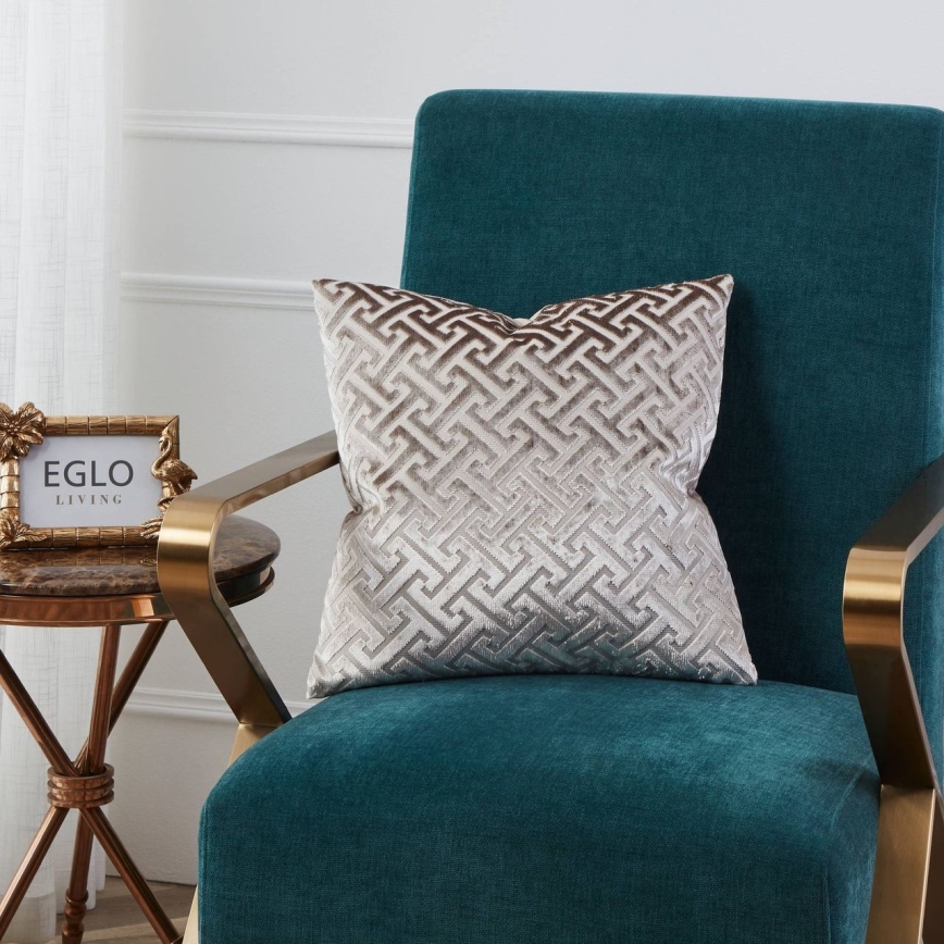 Eglo - Coussin décoratif 45x45 cm beige