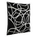 Eglo - Coussin décoratif 45x45 cm noir/blanc