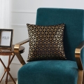 Eglo - Coussin décoratif 45x45 cm noir/doré
