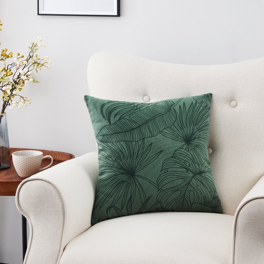 Eglo - Coussin décoratif 45x45 cm vert