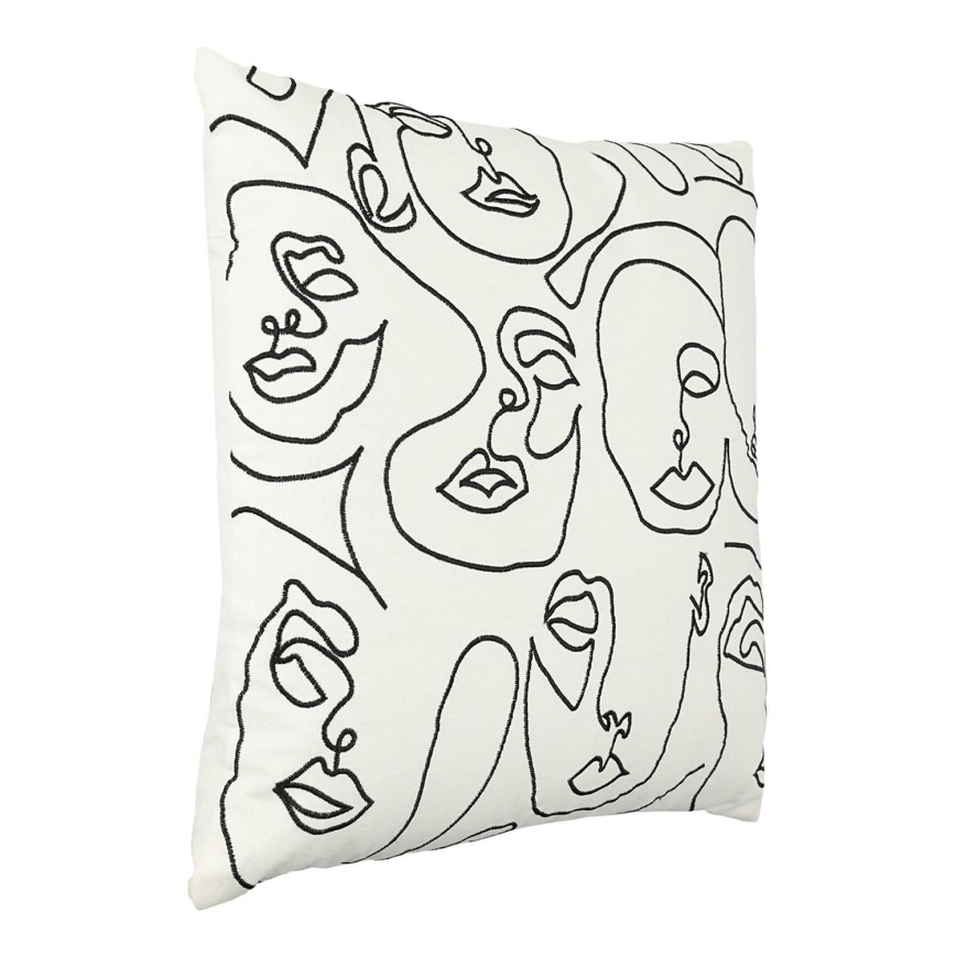 Eglo - Cuscino decorativo 45x45 cm bianco/nero