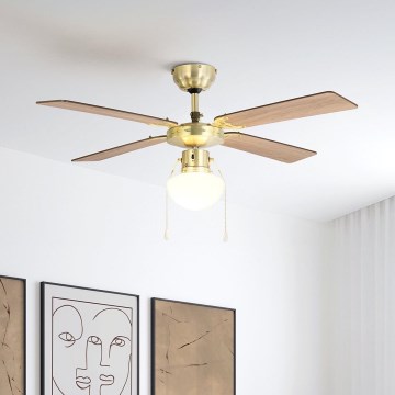 Eglo - Deckenventilator 1xE27/60W/230V golden