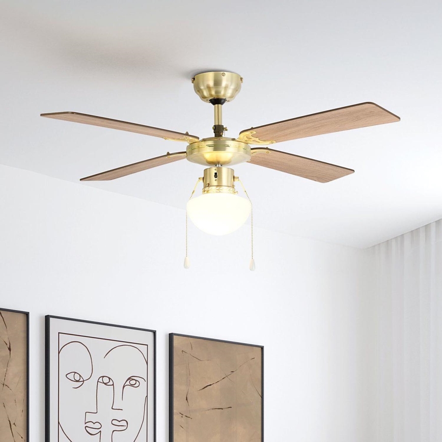 Eglo - Deckenventilator 1xE27/60W/230V golden