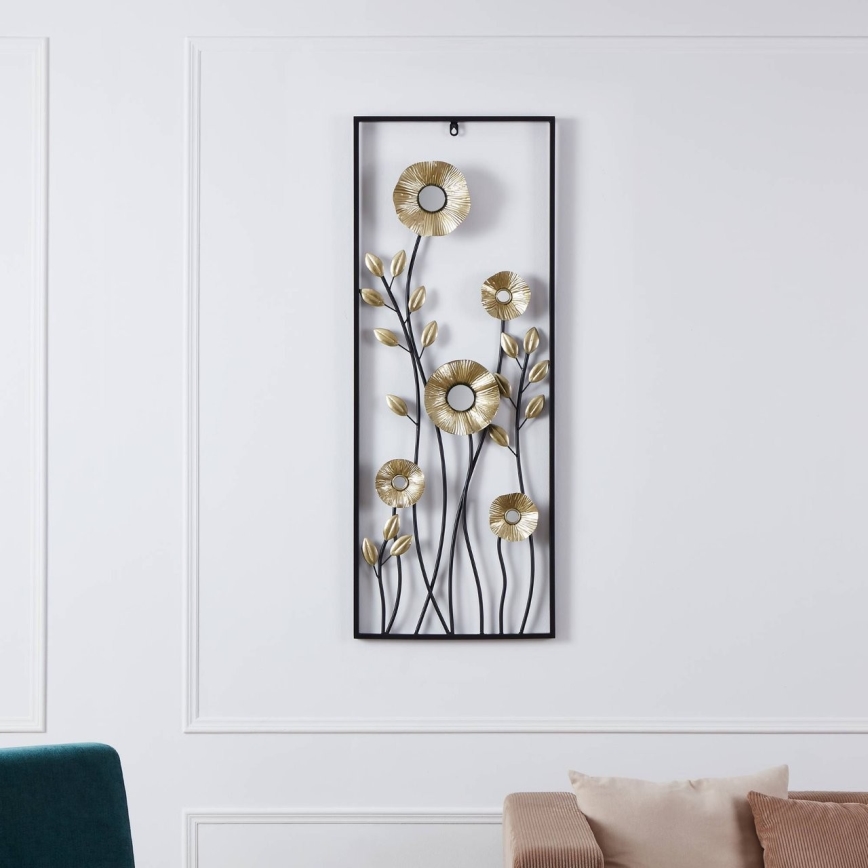 Eglo - Décoration murale 100x38,5 cm noir/doré