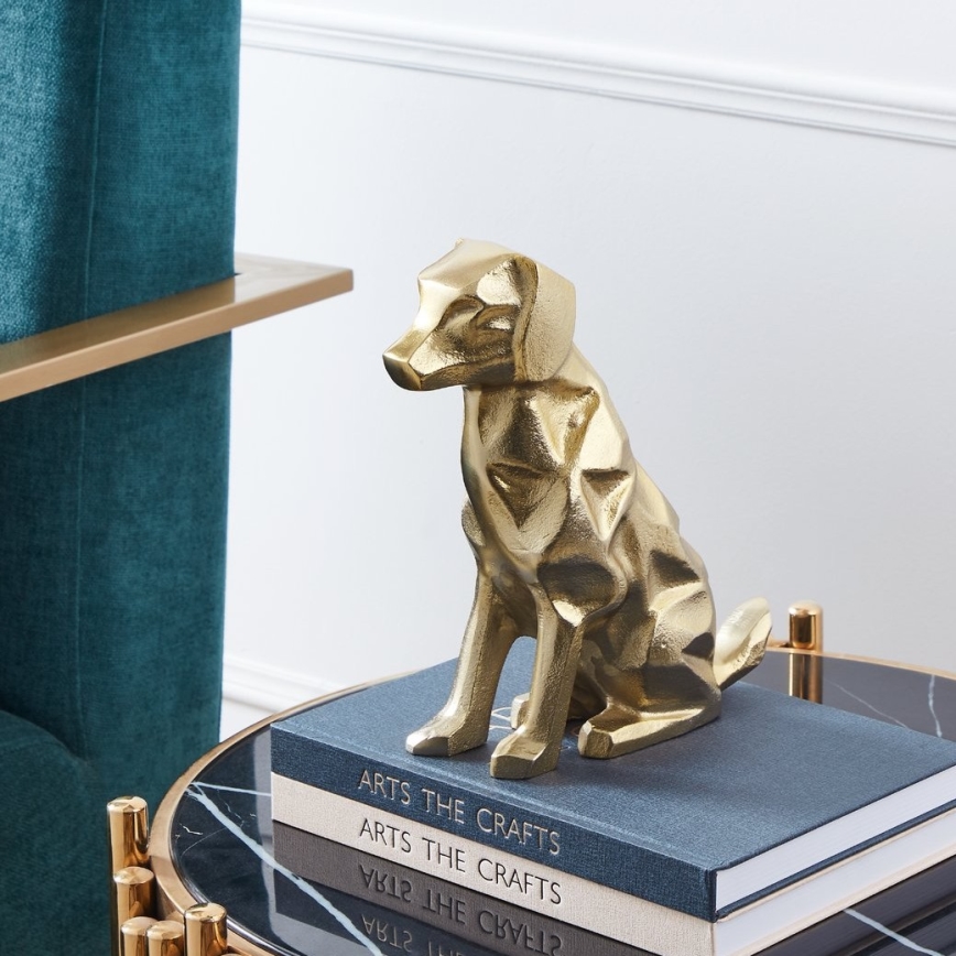 Eglo - Decorazione in metallo  24,5x20 cm cane/oro