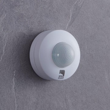Eglo - Détecteur extérieur de mouvement et crépusculaire 12 m blanc IP44