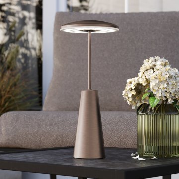 Eglo - Dimmbare LED-Außenleuchte mit Touch-Funktion LED/2,8W/5V 2400K/3000K/4000K 5200 mAh IP54 beige