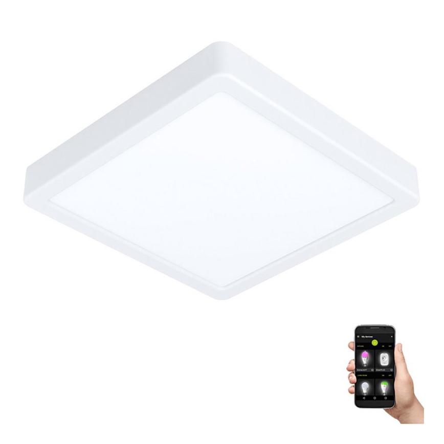 Eglo - Dimmbare LED-Badezimmer-Deckenleuchte LED/16,5W/230V 2700-6500K IP44 ZigBee 21x21 cm