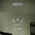 Eglo - Dimmbare LED-Hängeleuchte 17xLED/3W/230V 3000K glänzendes Chrom