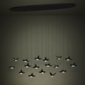 Eglo - Dimmbare LED-Hängeleuchte 17xLED/3W/230V 3000K schwarz
