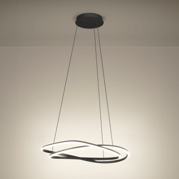 Eglo - Dimmbare LED-Hängeleuchte mit Seilabhängung LED/60W/230V 2200-6500K grau + Fernbedienung