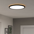 Eglo - Dimmbare LED-Outdoor-Deckenleuchte LED/18,5W/230V 2700-6500K d 38,9 cm IP44 schwarz + Fernbedienung