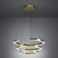 Eglo - Dimmbare LED-Pendelleuchte mit Seilabhängung LED/50W/230V 2200-6500K goldfarben + Fernbedienung