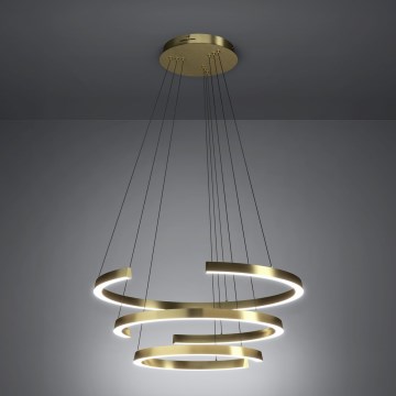 Eglo - Dimmbare LED-Pendelleuchte mit Seilabhängung LED/50W/230V 2200-6500K goldfarben + Fernbedienung