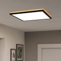 Eglo - Dimmbare LED-RGBW-Deckenleuchte für Badezimmer LED/17W/230V 2700-6500K 50x50cm IP44 schwarz ZigBee