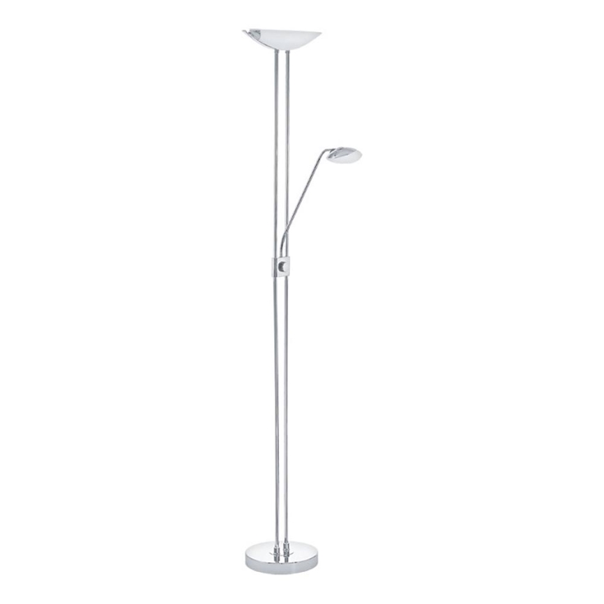 Eglo - Dimmbare LED-Stehleuchte LED/20W + LED/2,5W glänzendes Chrom