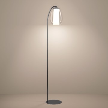 Eglo - dimmbare LED-Stehleuchte LED/7W/230V + LED/1,6W 2200-6500K schwarz/chrom