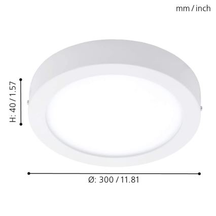 Eglo - Dimmbare RGBW-Deckenleuchte FUEVA-C LED/21W/230V