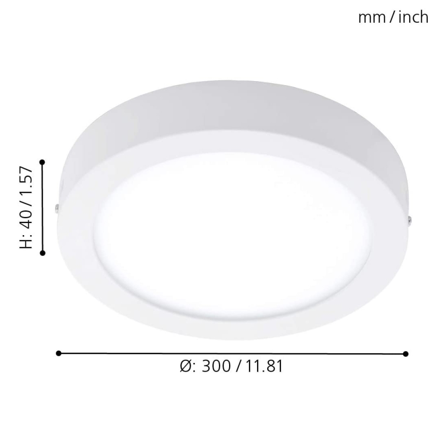 Eglo - Dimmbare RGBW-Deckenleuchte FUEVA-C LED/21W/230V