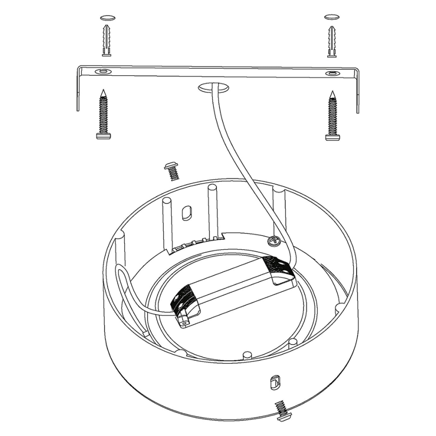 Eglo - Dimmbare RGBW-Deckenleuchte FUEVA-C LED/21W/230V