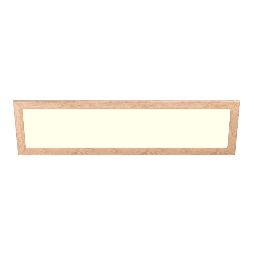 Eglo - Dimmbares Anbau-/Einbaupanel (LED RGBW) SALOBRENA-C WOOD LED/34W/230V 2700-6500K 34x124 cm braun + Fernbedienung