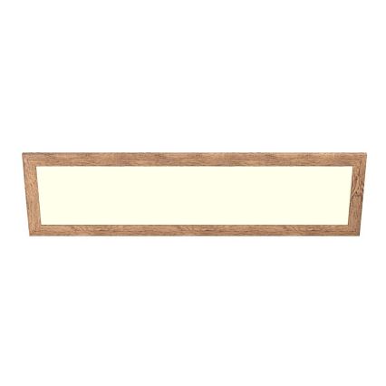 Eglo - Dimmbares Anbau-/Einbaupanel (LED RGBW) SALOBRENA-C WOOD LED/34W/230V 2700-6500K 34x124 cm braun + Fernbedienung