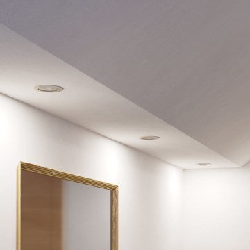 Eglo - Ensemble de 3 spots encastrés LED pour salle de bains, 1x GU10/4,5W/230V, IP44, chrome mat