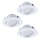 Eglo - Ensemble de 3 spots LED encastrables dimmables PINEDA LED/5,5W/230V