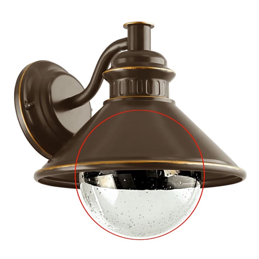 Eglo - Ersatzglas für Wandleuchte ALBACETE klar