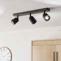Eglo - Faretto 3xGU10/10W/230V nero