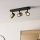 Eglo - Faretto da bagno 3xGU10/5W/230V IP44 nero/oro
