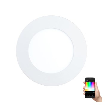 Eglo - Faretto da incasso LED RGB dimmerabile FUEVA-C LED/5,4W/230V diam. 12 cm