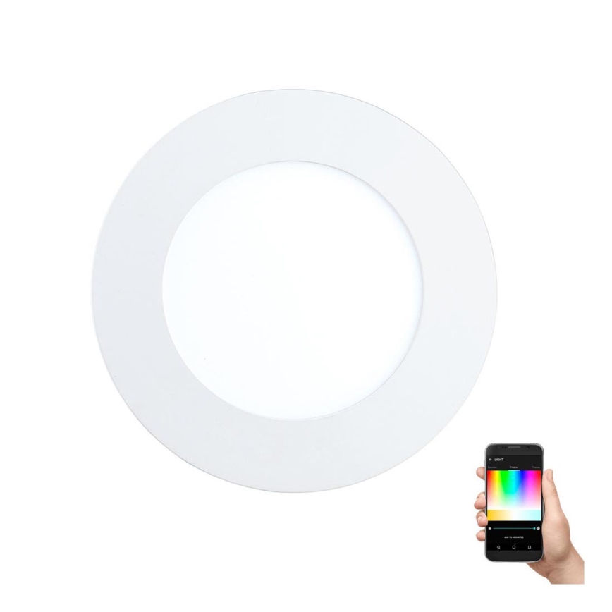 Eglo - Faretto da incasso LED RGB dimmerabile FUEVA-C LED/5,4W/230V diam. 12 cm