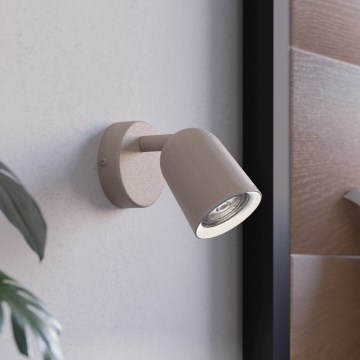Eglo - Faretto da parete 1x GU10/5W/230V beige